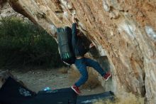 Bouldering in Hueco Tanks on 02/16/2020 with Blue Lizard Climbing and Yoga

Filename: SRM_20200216_1834040.jpg
Aperture: f/2.5
Shutter Speed: 1/320
Body: Canon EOS-1D Mark II
Lens: Canon EF 50mm f/1.8 II