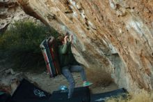 Bouldering in Hueco Tanks on 02/16/2020 with Blue Lizard Climbing and Yoga

Filename: SRM_20200216_1835350.jpg
Aperture: f/3.5
Shutter Speed: 1/250
Body: Canon EOS-1D Mark II
Lens: Canon EF 50mm f/1.8 II