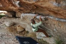 Bouldering in Hueco Tanks on 02/17/2020 with Blue Lizard Climbing and Yoga

Filename: SRM_20200217_1153320.jpg
Aperture: f/5.6
Shutter Speed: 1/250
Body: Canon EOS-1D Mark II
Lens: Canon EF 50mm f/1.8 II