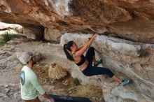 Bouldering in Hueco Tanks on 02/17/2020 with Blue Lizard Climbing and Yoga

Filename: SRM_20200217_1154360.jpg
Aperture: f/5.6
Shutter Speed: 1/250
Body: Canon EOS-1D Mark II
Lens: Canon EF 50mm f/1.8 II