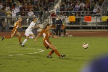 Priscilla Fite, #12.  The lady longhorns beat Texas A&M 1-0 in soccer Friday night.

Filename: SRM_20061027_2026283.jpg
Aperture: f/4.0
Shutter Speed: 1/800
Body: Canon EOS 20D
Lens: Canon EF 80-200mm f/2.8 L