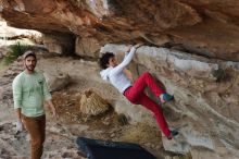 Bouldering in Hueco Tanks on 02/17/2020 with Blue Lizard Climbing and Yoga

Filename: SRM_20200217_1159550.jpg
Aperture: f/4.5
Shutter Speed: 1/320
Body: Canon EOS-1D Mark II
Lens: Canon EF 50mm f/1.8 II