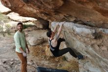 Bouldering in Hueco Tanks on 02/17/2020 with Blue Lizard Climbing and Yoga

Filename: SRM_20200217_1200490.jpg
Aperture: f/4.0
Shutter Speed: 1/320
Body: Canon EOS-1D Mark II
Lens: Canon EF 50mm f/1.8 II