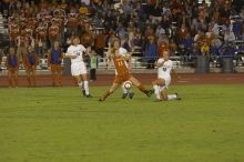 Kelsey Carpenter, #13.  The lady longhorns beat Texas A&M 1-0 in soccer Friday night.

Filename: SRM_20061027_2027147.jpg
Aperture: f/4.0
Shutter Speed: 1/800
Body: Canon EOS 20D
Lens: Canon EF 80-200mm f/2.8 L