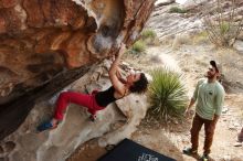 Bouldering in Hueco Tanks on 02/17/2020 with Blue Lizard Climbing and Yoga

Filename: SRM_20200217_1216230.jpg
Aperture: f/6.3
Shutter Speed: 1/250
Body: Canon EOS-1D Mark II
Lens: Canon EF 16-35mm f/2.8 L