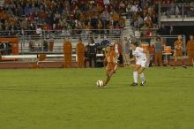 Priscilla Fite, #12.  The lady longhorns beat Texas A&M 1-0 in soccer Friday night.

Filename: SRM_20061027_2027168.jpg
Aperture: f/4.0
Shutter Speed: 1/800
Body: Canon EOS 20D
Lens: Canon EF 80-200mm f/2.8 L