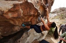 Bouldering in Hueco Tanks on 02/17/2020 with Blue Lizard Climbing and Yoga

Filename: SRM_20200217_1223130.jpg
Aperture: f/6.3
Shutter Speed: 1/250
Body: Canon EOS-1D Mark II
Lens: Canon EF 16-35mm f/2.8 L