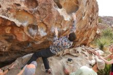 Bouldering in Hueco Tanks on 02/17/2020 with Blue Lizard Climbing and Yoga

Filename: SRM_20200217_1225350.jpg
Aperture: f/6.3
Shutter Speed: 1/250
Body: Canon EOS-1D Mark II
Lens: Canon EF 16-35mm f/2.8 L