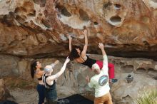 Bouldering in Hueco Tanks on 02/17/2020 with Blue Lizard Climbing and Yoga

Filename: SRM_20200217_1227370.jpg
Aperture: f/4.0
Shutter Speed: 1/400
Body: Canon EOS-1D Mark II
Lens: Canon EF 50mm f/1.8 II