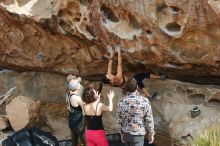 Bouldering in Hueco Tanks on 02/17/2020 with Blue Lizard Climbing and Yoga

Filename: SRM_20200217_1229580.jpg
Aperture: f/4.0
Shutter Speed: 1/400
Body: Canon EOS-1D Mark II
Lens: Canon EF 50mm f/1.8 II