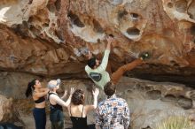 Bouldering in Hueco Tanks on 02/17/2020 with Blue Lizard Climbing and Yoga

Filename: SRM_20200217_1231440.jpg
Aperture: f/4.5
Shutter Speed: 1/400
Body: Canon EOS-1D Mark II
Lens: Canon EF 50mm f/1.8 II