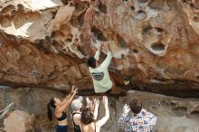 Bouldering in Hueco Tanks on 02/17/2020 with Blue Lizard Climbing and Yoga

Filename: SRM_20200217_1231530.jpg
Aperture: f/4.5
Shutter Speed: 1/400
Body: Canon EOS-1D Mark II
Lens: Canon EF 50mm f/1.8 II