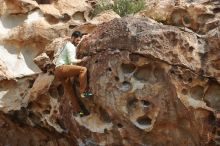 Bouldering in Hueco Tanks on 02/17/2020 with Blue Lizard Climbing and Yoga

Filename: SRM_20200217_1232200.jpg
Aperture: f/5.0
Shutter Speed: 1/400
Body: Canon EOS-1D Mark II
Lens: Canon EF 50mm f/1.8 II