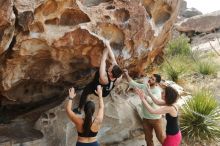 Bouldering in Hueco Tanks on 02/17/2020 with Blue Lizard Climbing and Yoga

Filename: SRM_20200217_1234230.jpg
Aperture: f/3.5
Shutter Speed: 1/400
Body: Canon EOS-1D Mark II
Lens: Canon EF 50mm f/1.8 II