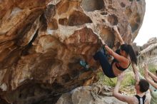 Bouldering in Hueco Tanks on 02/17/2020 with Blue Lizard Climbing and Yoga

Filename: SRM_20200217_1236330.jpg
Aperture: f/4.0
Shutter Speed: 1/400
Body: Canon EOS-1D Mark II
Lens: Canon EF 50mm f/1.8 II