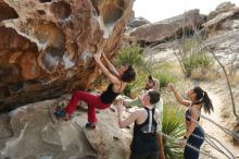 Bouldering in Hueco Tanks on 02/17/2020 with Blue Lizard Climbing and Yoga

Filename: SRM_20200217_1242190.jpg
Aperture: f/4.0
Shutter Speed: 1/400
Body: Canon EOS-1D Mark II
Lens: Canon EF 50mm f/1.8 II