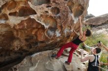 Bouldering in Hueco Tanks on 02/17/2020 with Blue Lizard Climbing and Yoga

Filename: SRM_20200217_1242230.jpg
Aperture: f/4.0
Shutter Speed: 1/400
Body: Canon EOS-1D Mark II
Lens: Canon EF 50mm f/1.8 II