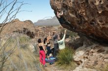 Bouldering in Hueco Tanks on 02/17/2020 with Blue Lizard Climbing and Yoga

Filename: SRM_20200217_1245390.jpg
Aperture: f/4.5
Shutter Speed: 1/400
Body: Canon EOS-1D Mark II
Lens: Canon EF 50mm f/1.8 II