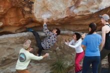 Bouldering in Hueco Tanks on 02/17/2020 with Blue Lizard Climbing and Yoga

Filename: SRM_20200217_1302100.jpg
Aperture: f/3.5
Shutter Speed: 1/400
Body: Canon EOS-1D Mark II
Lens: Canon EF 50mm f/1.8 II