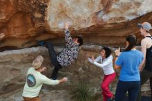 Bouldering in Hueco Tanks on 02/17/2020 with Blue Lizard Climbing and Yoga

Filename: SRM_20200217_1302110.jpg
Aperture: f/3.5
Shutter Speed: 1/400
Body: Canon EOS-1D Mark II
Lens: Canon EF 50mm f/1.8 II