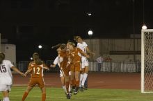 The lady longhorns beat Texas A&M 1-0 in soccer Friday night.

Filename: SRM_20061027_2037324.jpg
Aperture: f/4.0
Shutter Speed: 1/800
Body: Canon EOS 20D
Lens: Canon EF 80-200mm f/2.8 L