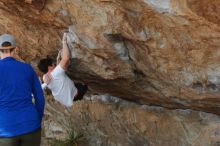 Bouldering in Hueco Tanks on 02/17/2020 with Blue Lizard Climbing and Yoga

Filename: SRM_20200217_1330510.jpg
Aperture: f/4.0
Shutter Speed: 1/400
Body: Canon EOS-1D Mark II
Lens: Canon EF 50mm f/1.8 II