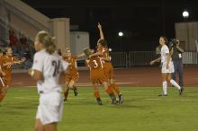 The lady longhorns beat Texas A&M 1-0 in soccer Friday night.

Filename: SRM_20061027_2037449.jpg
Aperture: f/4.0
Shutter Speed: 1/800
Body: Canon EOS 20D
Lens: Canon EF 80-200mm f/2.8 L