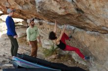 Bouldering in Hueco Tanks on 02/17/2020 with Blue Lizard Climbing and Yoga

Filename: SRM_20200217_1333500.jpg
Aperture: f/3.2
Shutter Speed: 1/400
Body: Canon EOS-1D Mark II
Lens: Canon EF 50mm f/1.8 II