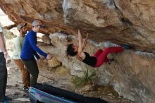 Bouldering in Hueco Tanks on 02/17/2020 with Blue Lizard Climbing and Yoga

Filename: SRM_20200217_1333550.jpg
Aperture: f/3.5
Shutter Speed: 1/400
Body: Canon EOS-1D Mark II
Lens: Canon EF 50mm f/1.8 II