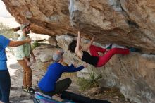 Bouldering in Hueco Tanks on 02/17/2020 with Blue Lizard Climbing and Yoga

Filename: SRM_20200217_1334000.jpg
Aperture: f/3.5
Shutter Speed: 1/400
Body: Canon EOS-1D Mark II
Lens: Canon EF 50mm f/1.8 II