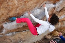 Bouldering in Hueco Tanks on 02/17/2020 with Blue Lizard Climbing and Yoga

Filename: SRM_20200217_1350280.jpg
Aperture: f/4.0
Shutter Speed: 1/400
Body: Canon EOS-1D Mark II
Lens: Canon EF 16-35mm f/2.8 L