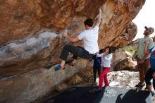 Bouldering in Hueco Tanks on 02/17/2020 with Blue Lizard Climbing and Yoga

Filename: SRM_20200217_1357210.jpg
Aperture: f/5.6
Shutter Speed: 1/640
Body: Canon EOS-1D Mark II
Lens: Canon EF 16-35mm f/2.8 L