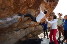 Bouldering in Hueco Tanks on 02/17/2020 with Blue Lizard Climbing and Yoga

Filename: SRM_20200217_1357270.jpg
Aperture: f/5.6
Shutter Speed: 1/800
Body: Canon EOS-1D Mark II
Lens: Canon EF 16-35mm f/2.8 L