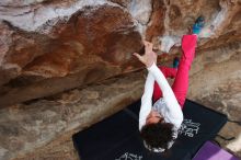 Bouldering in Hueco Tanks on 02/17/2020 with Blue Lizard Climbing and Yoga

Filename: SRM_20200217_1428470.jpg
Aperture: f/5.6
Shutter Speed: 1/400
Body: Canon EOS-1D Mark II
Lens: Canon EF 16-35mm f/2.8 L