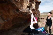 Bouldering in Hueco Tanks on 02/17/2020 with Blue Lizard Climbing and Yoga

Filename: SRM_20200217_1429280.jpg
Aperture: f/5.6
Shutter Speed: 1/400
Body: Canon EOS-1D Mark II
Lens: Canon EF 16-35mm f/2.8 L