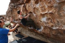 Bouldering in Hueco Tanks on 02/17/2020 with Blue Lizard Climbing and Yoga

Filename: SRM_20200217_1433420.jpg
Aperture: f/7.1
Shutter Speed: 1/250
Body: Canon EOS-1D Mark II
Lens: Canon EF 16-35mm f/2.8 L