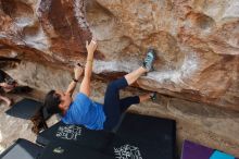 Bouldering in Hueco Tanks on 02/17/2020 with Blue Lizard Climbing and Yoga

Filename: SRM_20200217_1435200.jpg
Aperture: f/5.6
Shutter Speed: 1/250
Body: Canon EOS-1D Mark II
Lens: Canon EF 16-35mm f/2.8 L