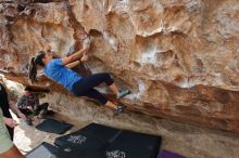 Bouldering in Hueco Tanks on 02/17/2020 with Blue Lizard Climbing and Yoga

Filename: SRM_20200217_1436050.jpg
Aperture: f/5.6
Shutter Speed: 1/250
Body: Canon EOS-1D Mark II
Lens: Canon EF 16-35mm f/2.8 L