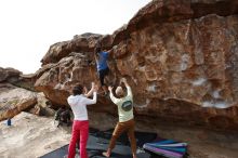 Bouldering in Hueco Tanks on 02/17/2020 with Blue Lizard Climbing and Yoga

Filename: SRM_20200217_1436280.jpg
Aperture: f/8.0
Shutter Speed: 1/320
Body: Canon EOS-1D Mark II
Lens: Canon EF 16-35mm f/2.8 L