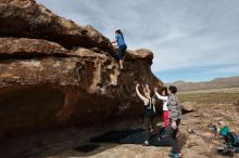 Bouldering in Hueco Tanks on 02/17/2020 with Blue Lizard Climbing and Yoga

Filename: SRM_20200217_1436440.jpg
Aperture: f/11.0
Shutter Speed: 1/320
Body: Canon EOS-1D Mark II
Lens: Canon EF 16-35mm f/2.8 L