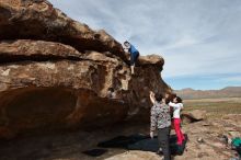 Bouldering in Hueco Tanks on 02/17/2020 with Blue Lizard Climbing and Yoga

Filename: SRM_20200217_1436490.jpg
Aperture: f/9.0
Shutter Speed: 1/500
Body: Canon EOS-1D Mark II
Lens: Canon EF 16-35mm f/2.8 L