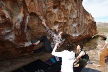 Bouldering in Hueco Tanks on 02/17/2020 with Blue Lizard Climbing and Yoga

Filename: SRM_20200217_1438130.jpg
Aperture: f/8.0
Shutter Speed: 1/320
Body: Canon EOS-1D Mark II
Lens: Canon EF 16-35mm f/2.8 L