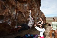 Bouldering in Hueco Tanks on 02/17/2020 with Blue Lizard Climbing and Yoga

Filename: SRM_20200217_1438380.jpg
Aperture: f/9.0
Shutter Speed: 1/320
Body: Canon EOS-1D Mark II
Lens: Canon EF 16-35mm f/2.8 L