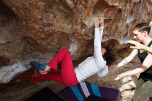 Bouldering in Hueco Tanks on 02/17/2020 with Blue Lizard Climbing and Yoga

Filename: SRM_20200217_1444500.jpg
Aperture: f/6.3
Shutter Speed: 1/400
Body: Canon EOS-1D Mark II
Lens: Canon EF 16-35mm f/2.8 L