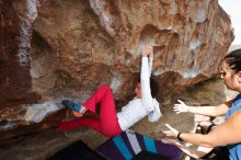 Bouldering in Hueco Tanks on 02/17/2020 with Blue Lizard Climbing and Yoga

Filename: SRM_20200217_1444510.jpg
Aperture: f/5.6
Shutter Speed: 1/400
Body: Canon EOS-1D Mark II
Lens: Canon EF 16-35mm f/2.8 L