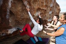 Bouldering in Hueco Tanks on 02/17/2020 with Blue Lizard Climbing and Yoga

Filename: SRM_20200217_1444560.jpg
Aperture: f/6.3
Shutter Speed: 1/400
Body: Canon EOS-1D Mark II
Lens: Canon EF 16-35mm f/2.8 L