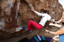 Bouldering in Hueco Tanks on 02/17/2020 with Blue Lizard Climbing and Yoga

Filename: SRM_20200217_1445020.jpg
Aperture: f/6.3
Shutter Speed: 1/400
Body: Canon EOS-1D Mark II
Lens: Canon EF 16-35mm f/2.8 L