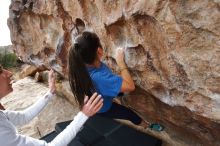 Bouldering in Hueco Tanks on 02/17/2020 with Blue Lizard Climbing and Yoga

Filename: SRM_20200217_1447590.jpg
Aperture: f/5.0
Shutter Speed: 1/320
Body: Canon EOS-1D Mark II
Lens: Canon EF 16-35mm f/2.8 L