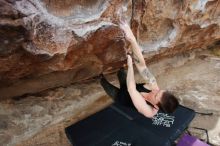 Bouldering in Hueco Tanks on 02/17/2020 with Blue Lizard Climbing and Yoga

Filename: SRM_20200217_1452190.jpg
Aperture: f/5.0
Shutter Speed: 1/320
Body: Canon EOS-1D Mark II
Lens: Canon EF 16-35mm f/2.8 L