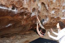 Bouldering in Hueco Tanks on 02/17/2020 with Blue Lizard Climbing and Yoga

Filename: SRM_20200217_1453250.jpg
Aperture: f/5.0
Shutter Speed: 1/320
Body: Canon EOS-1D Mark II
Lens: Canon EF 16-35mm f/2.8 L